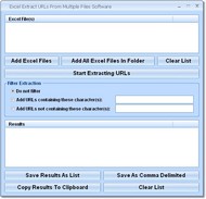 Excel Extract URLs Software screenshot